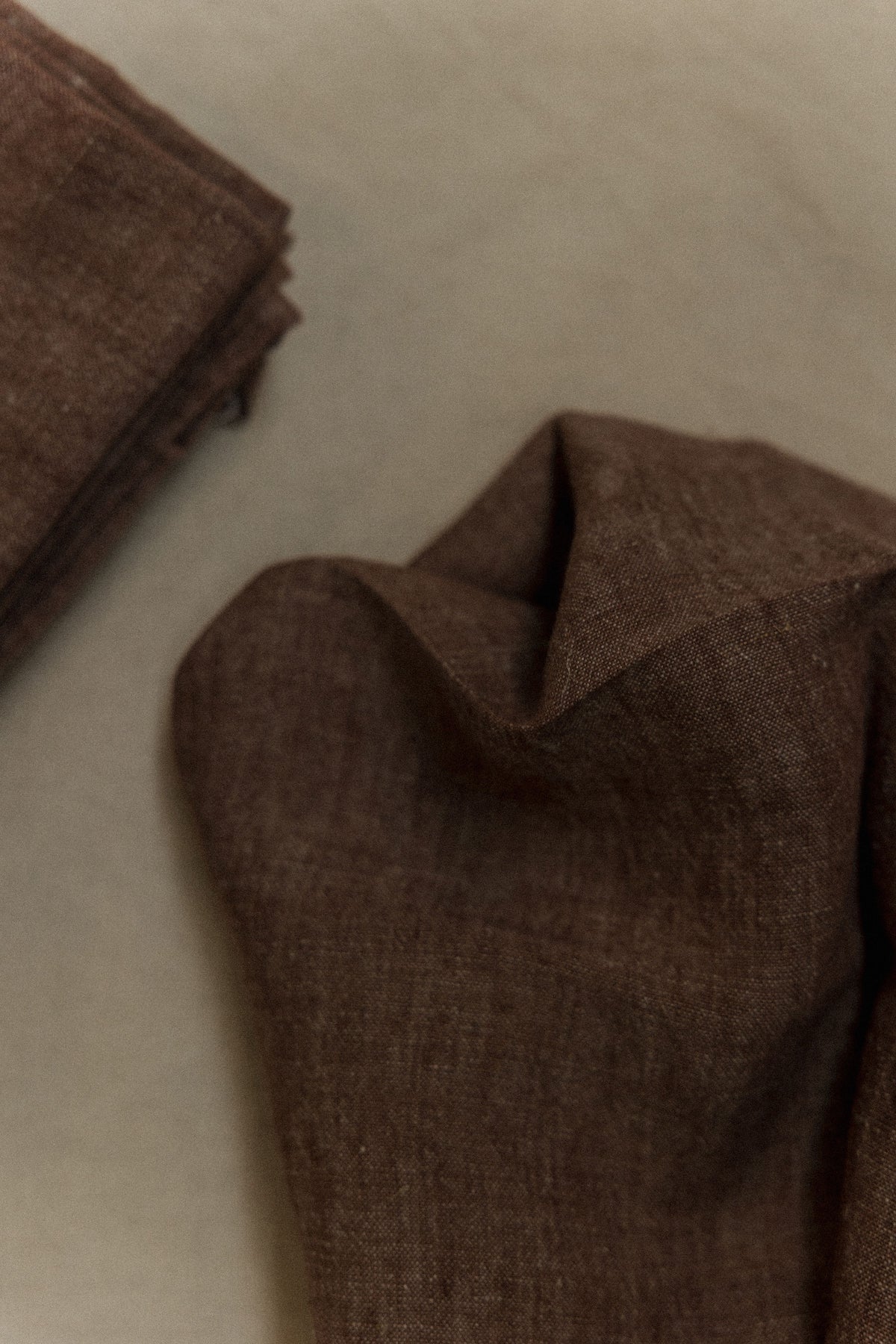 Winter Red Linen Kitchen Towel