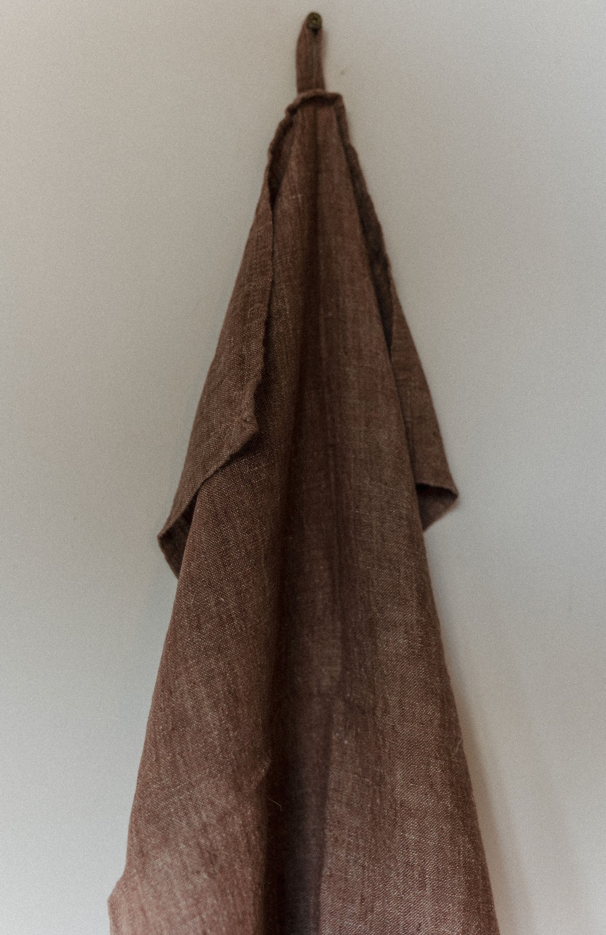 Winter Red Linen Kitchen Towel