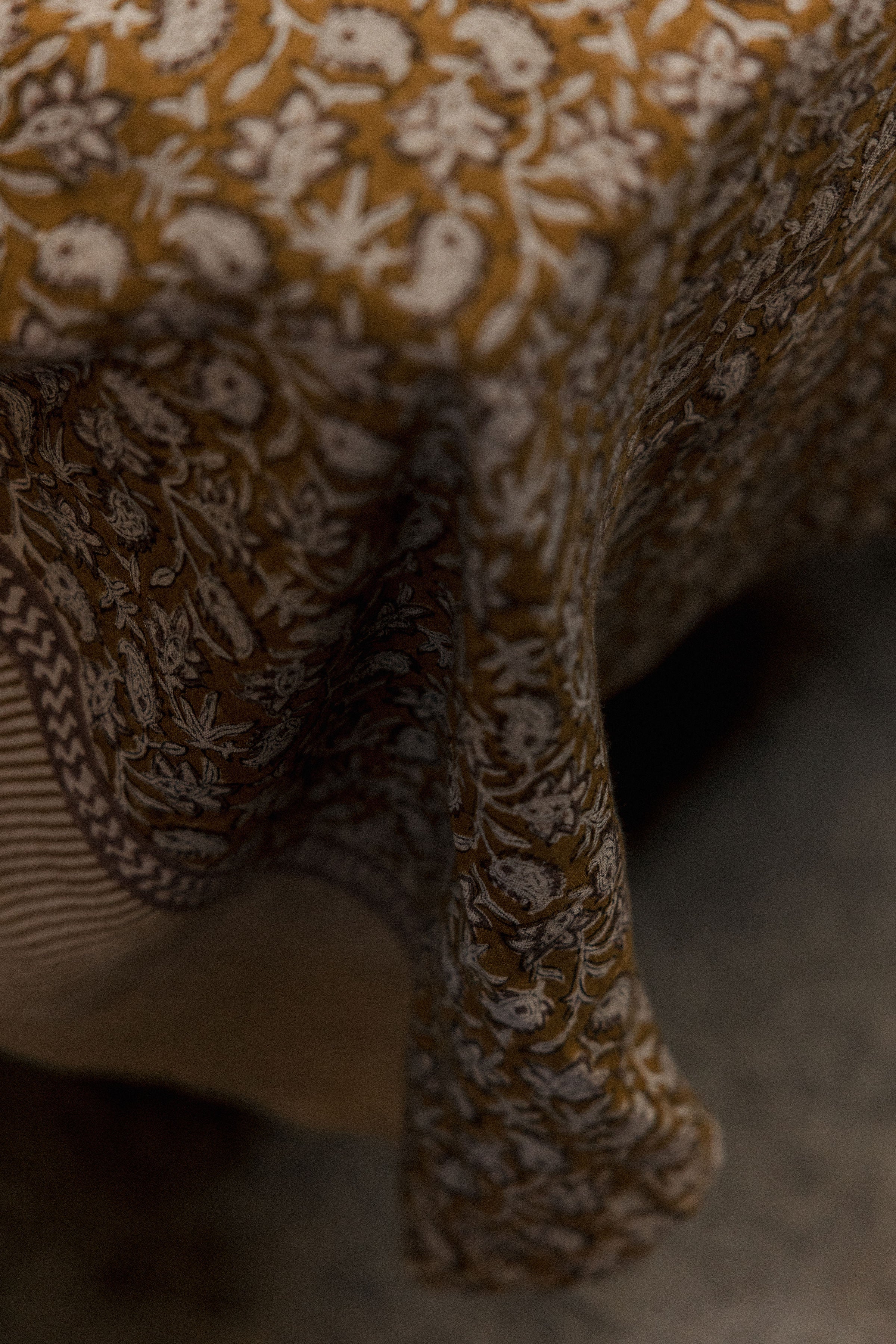 Mustard Linen Table Cloth