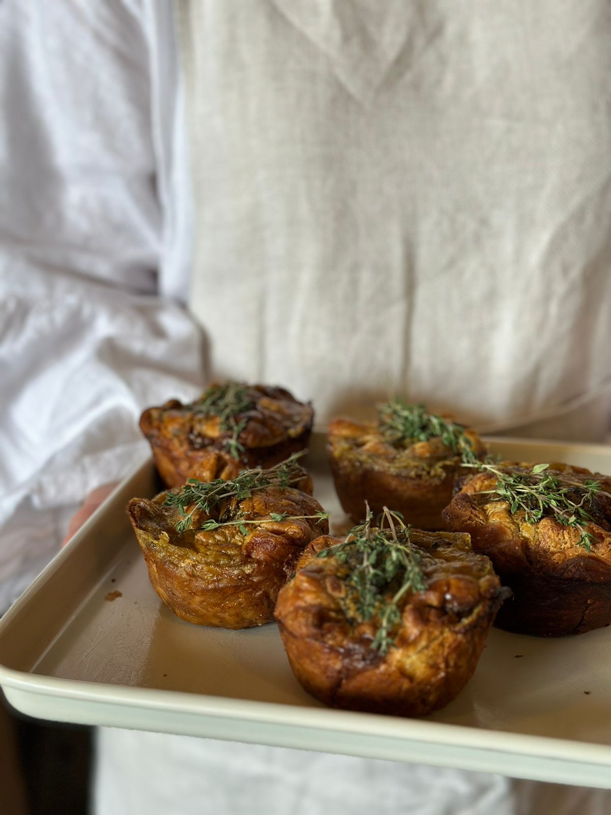 6 x Spring Herb Tarts