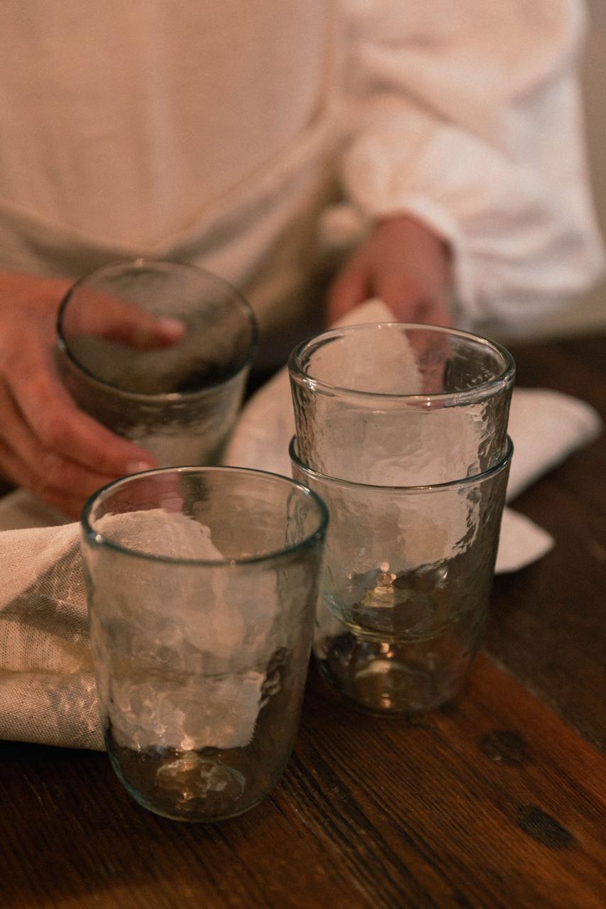 Hammered Glassware