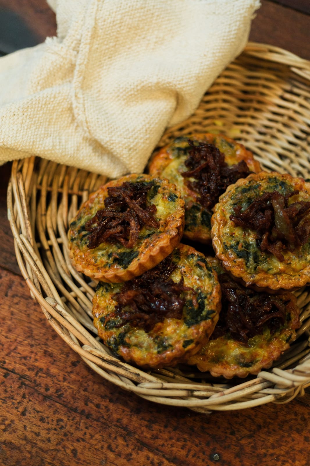 6 x Small Spinach Quiche