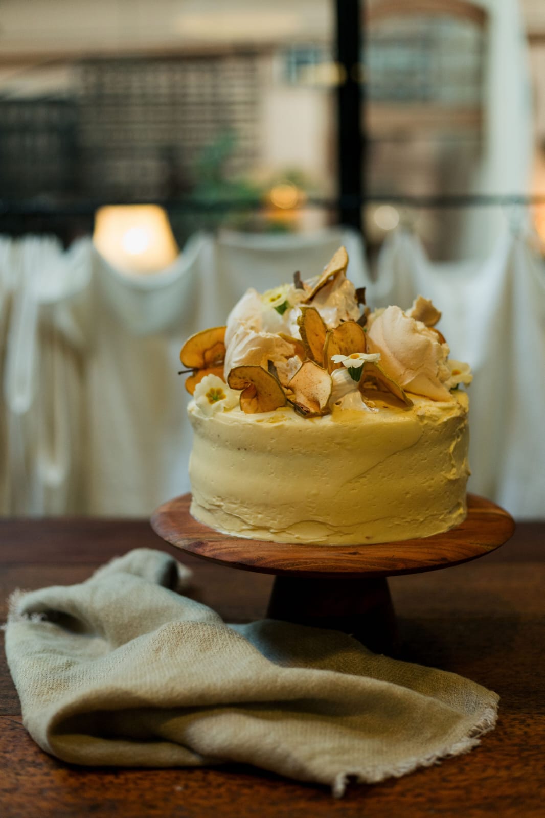Apple Cake with Maple Buttercream