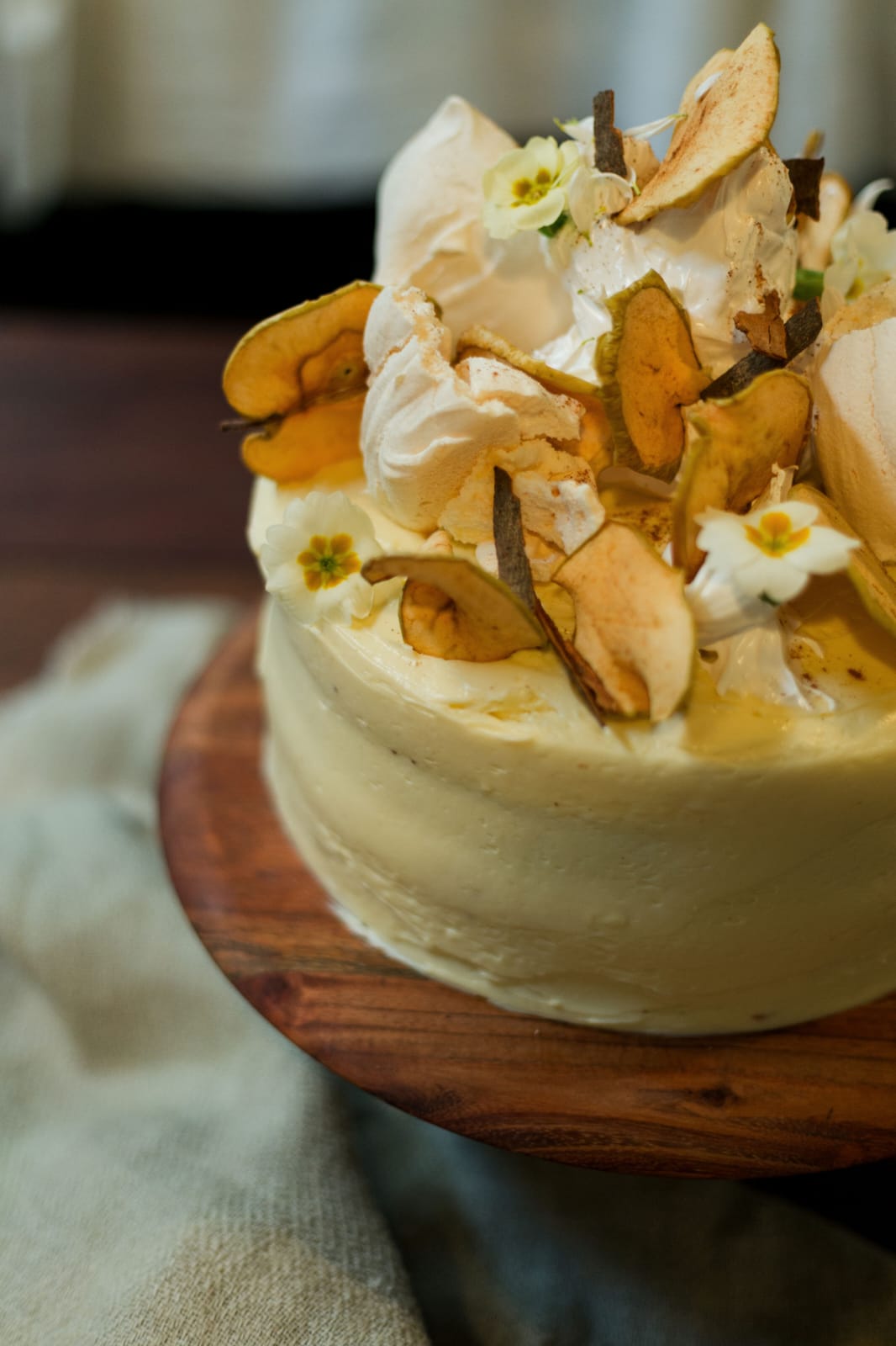 Apple Cake with Maple Buttercream