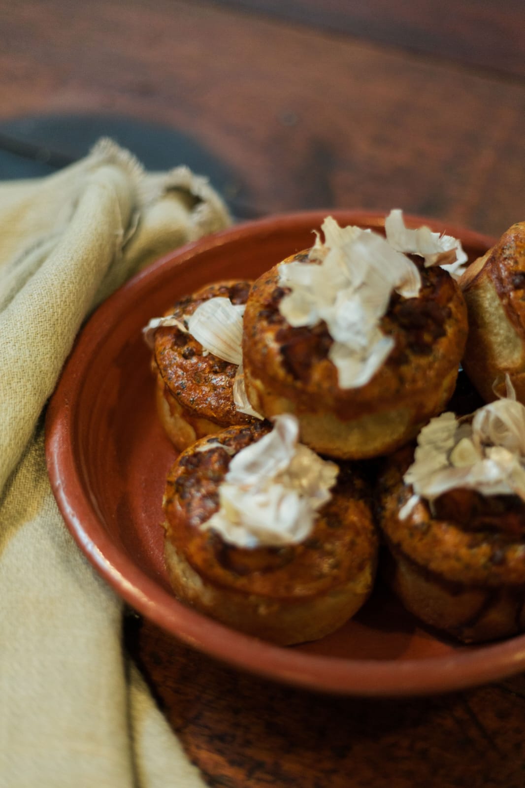 Curried Lentil + Sweet Potato Tartlets