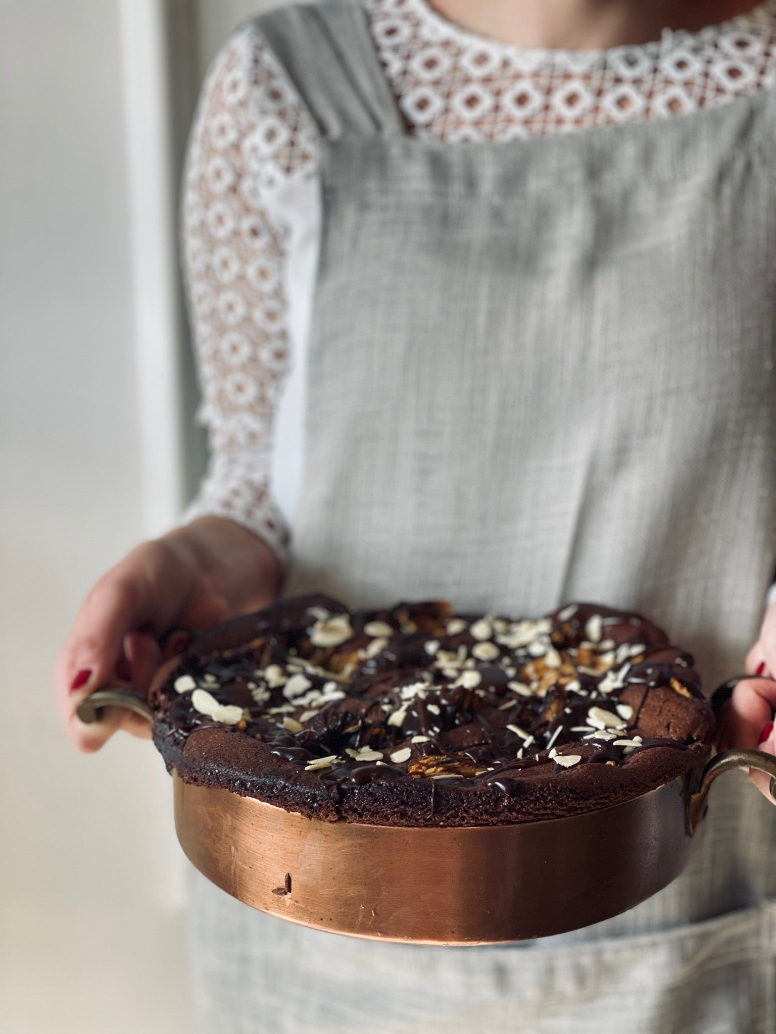 Nutty chocolate mud pastry