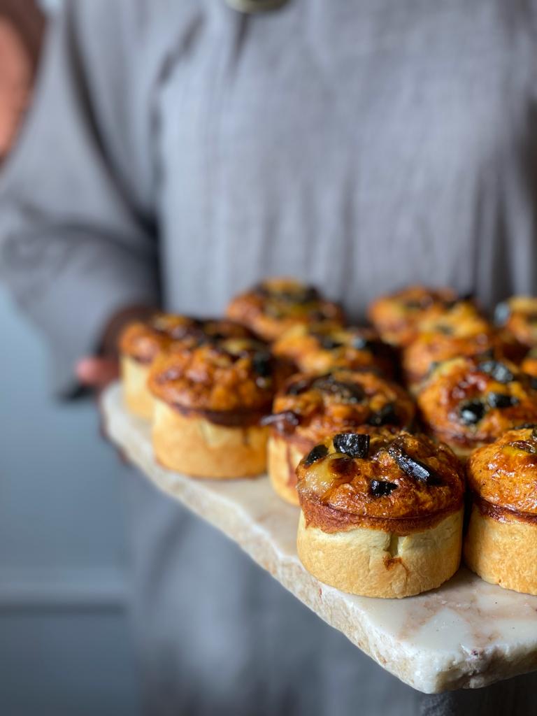 6 x Fig + Camembert Tartlets