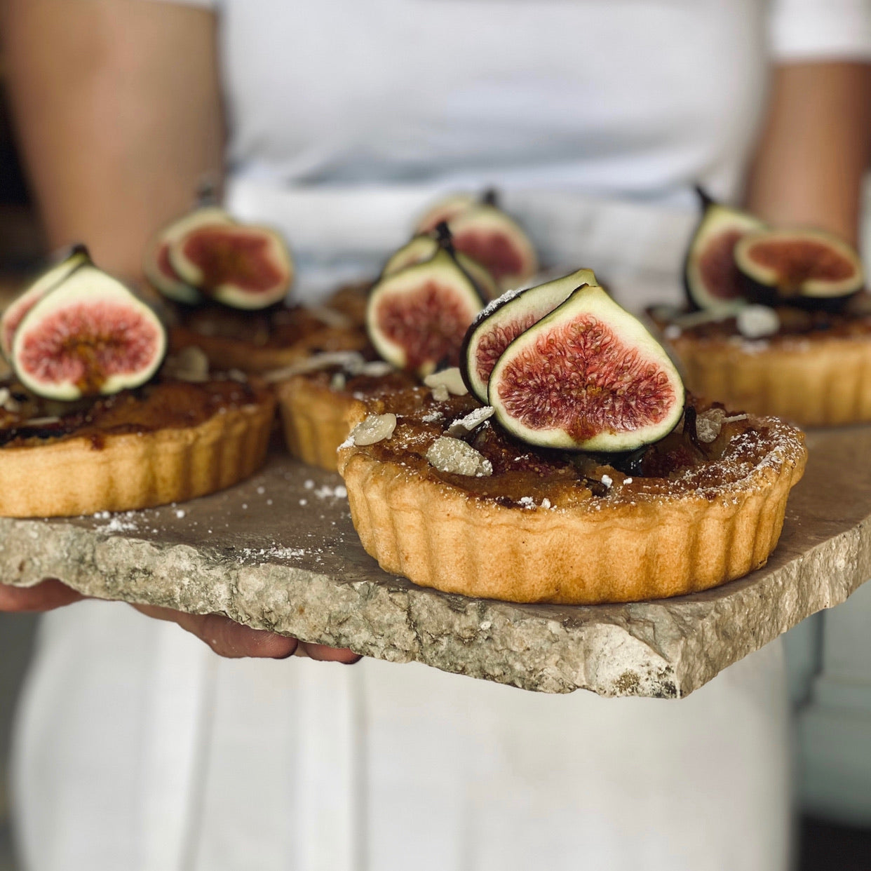 6 x Fig + Almond Tartlets