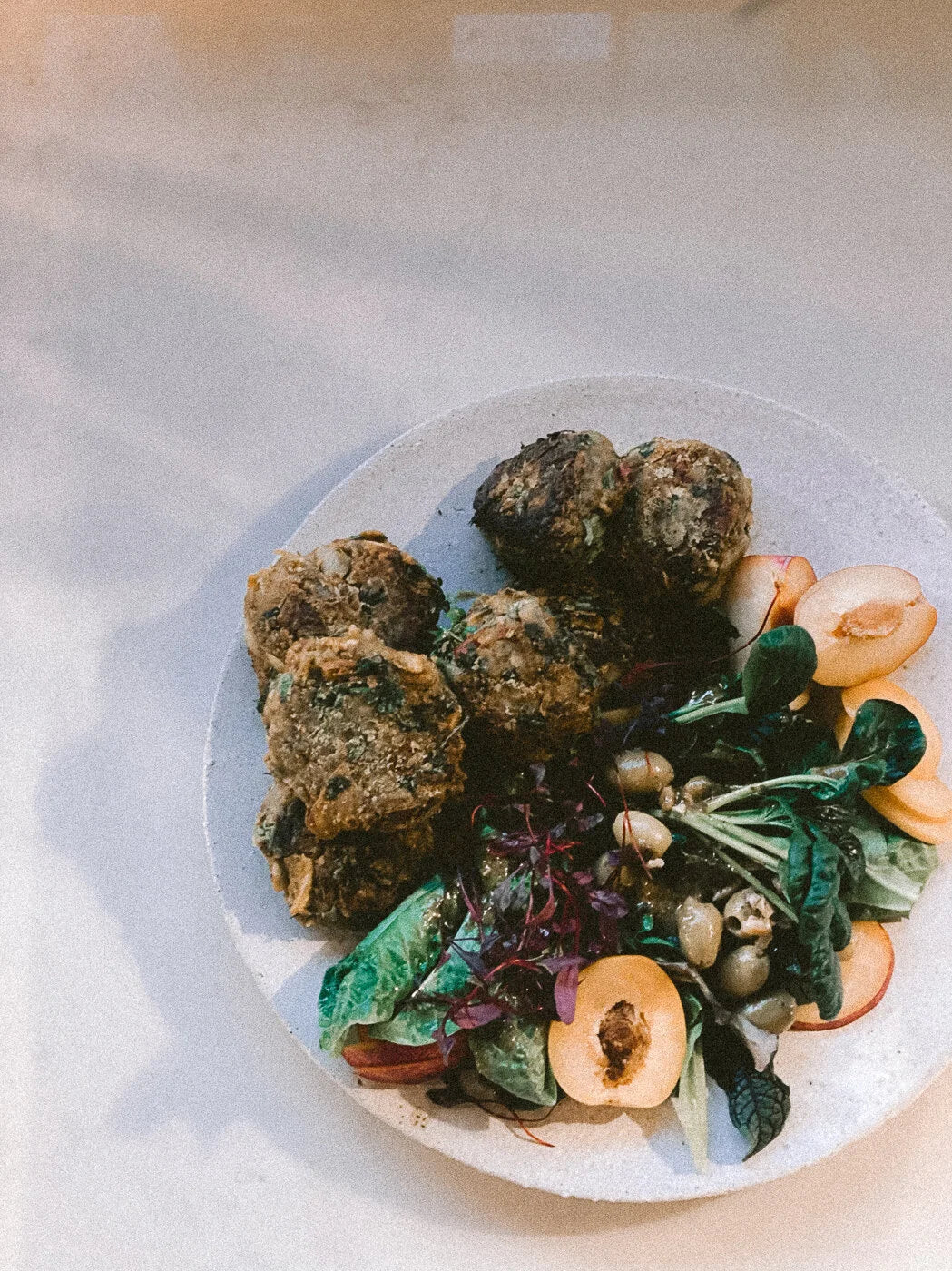 Spiced Lentil + Sweet Potato Fritters