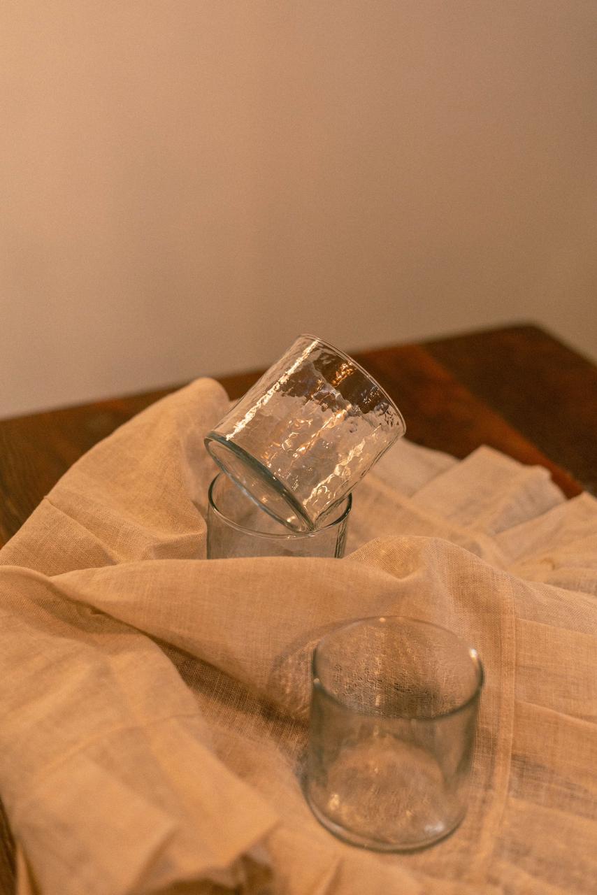 Hammered Glassware