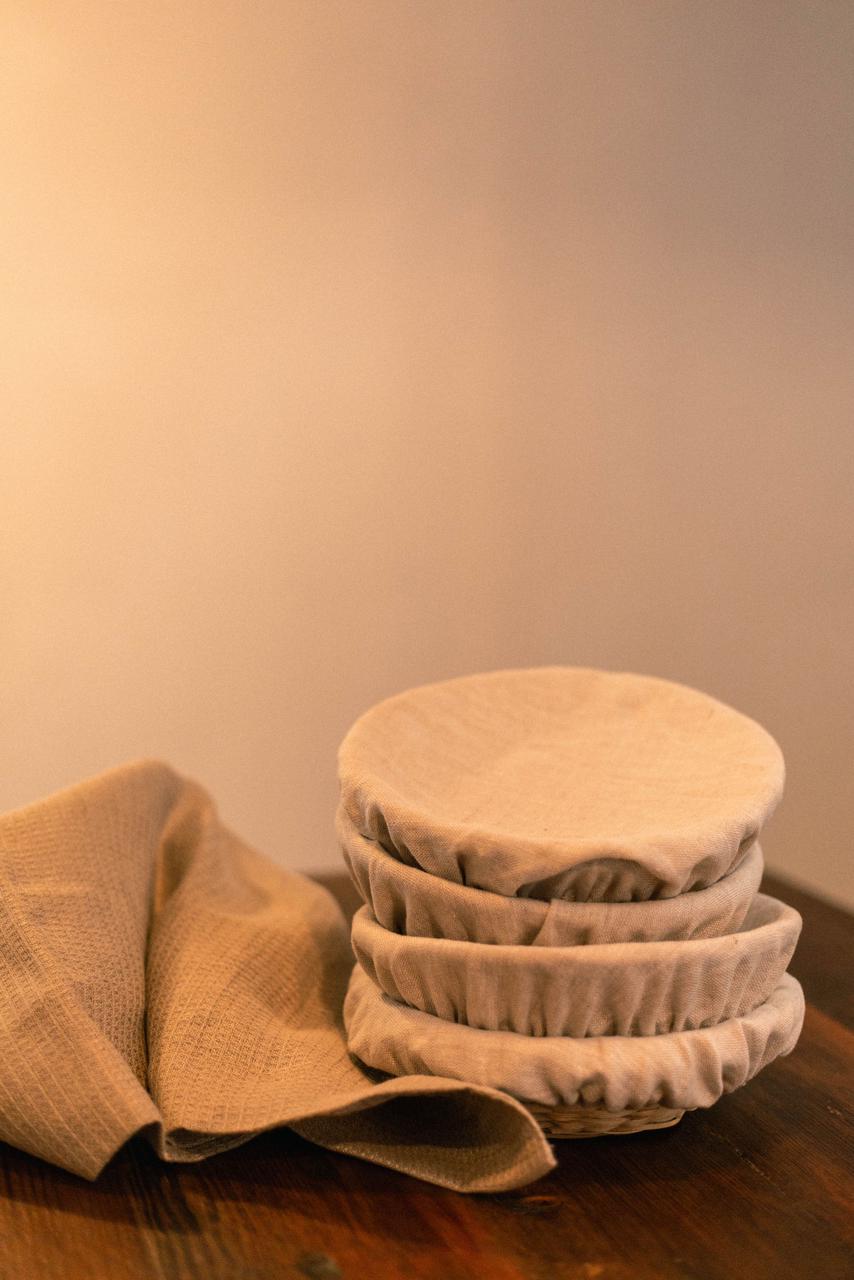 Proofing Basket with Linen Cover