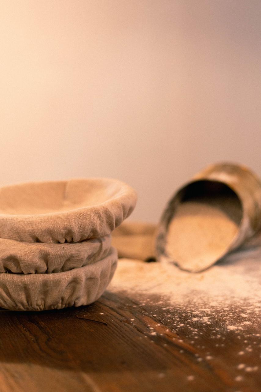 Proofing Basket with Linen Cover