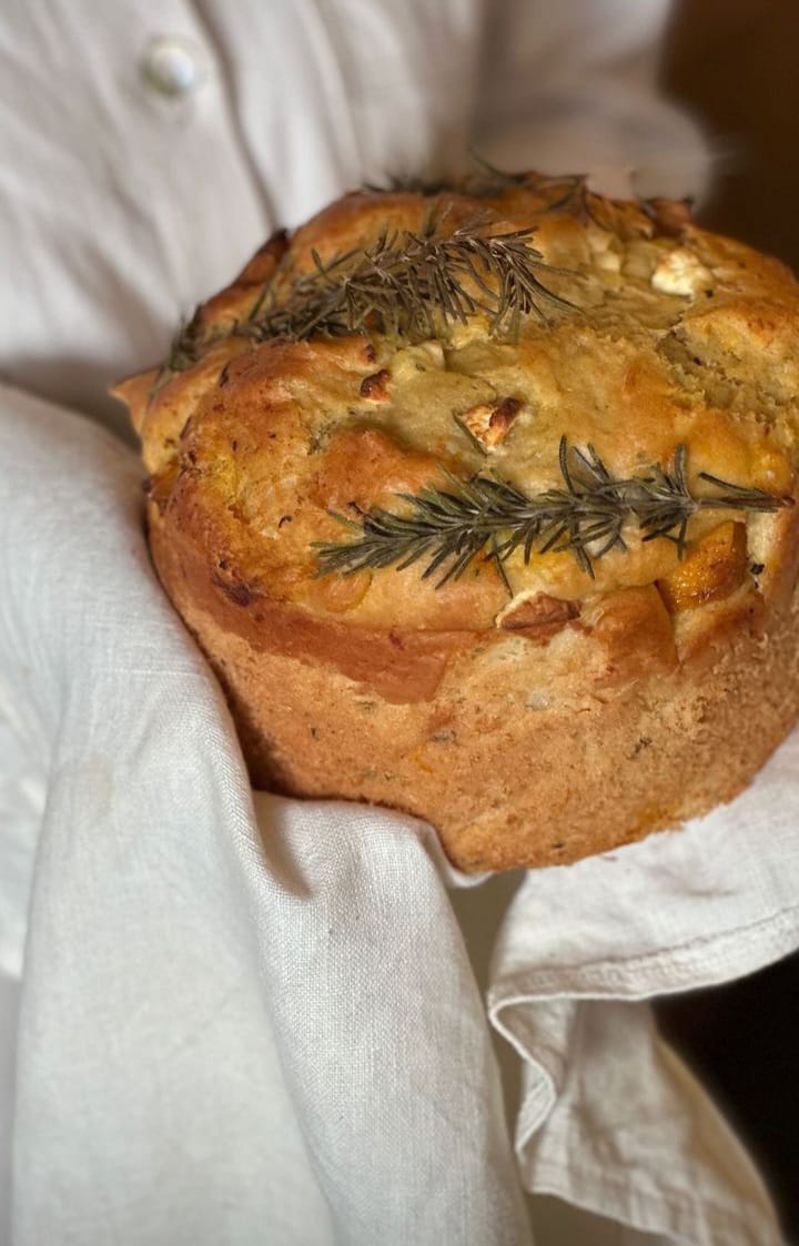 Butternut, Rosemary + feta bread
