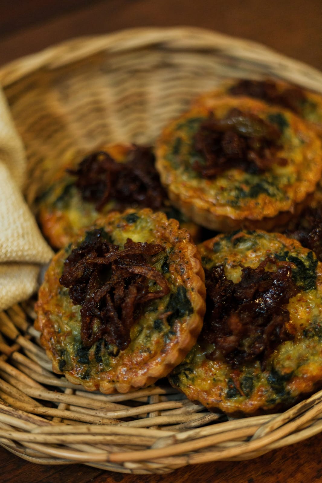6 x Small Spinach Quiche