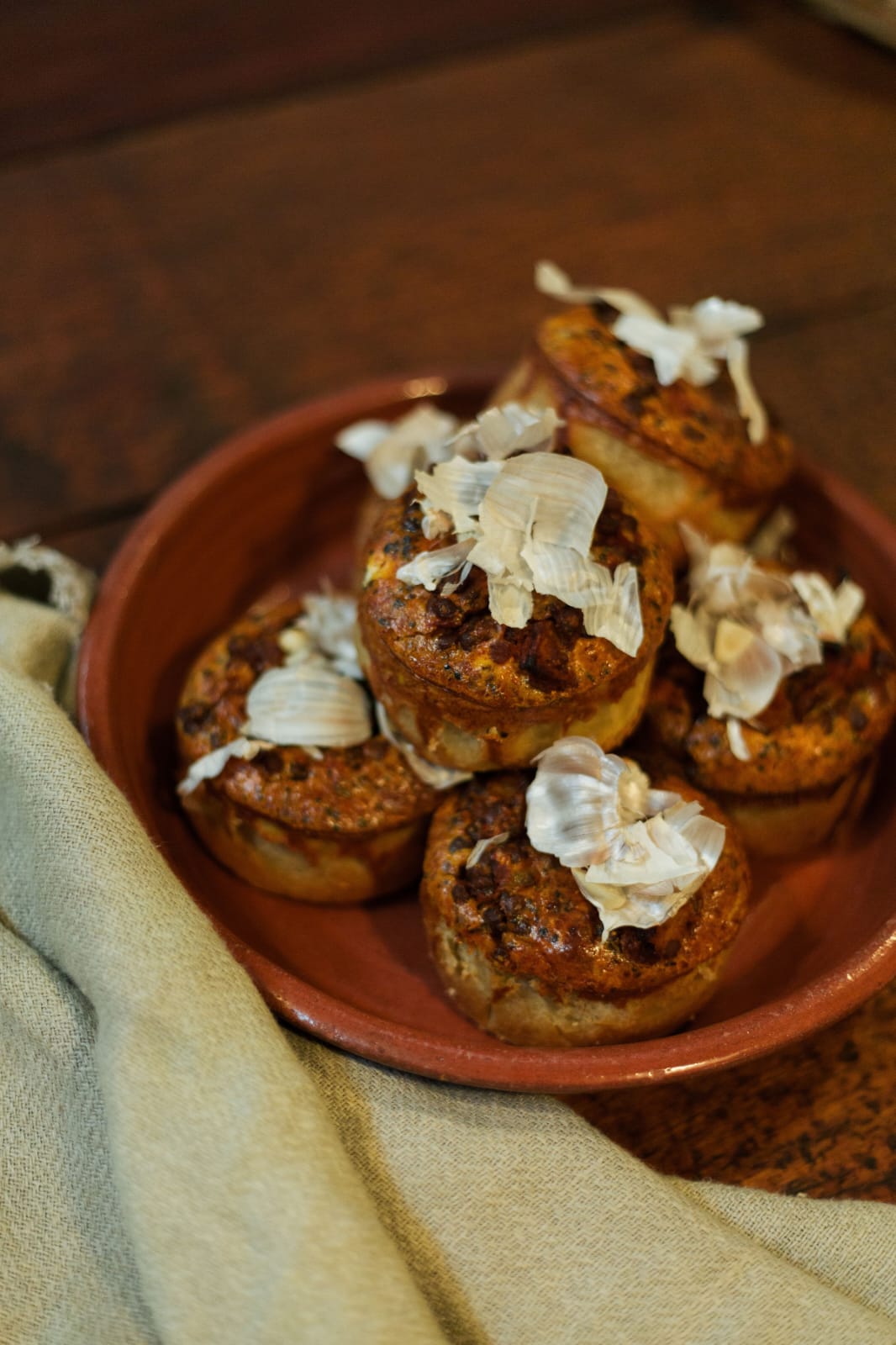 Curried Lentil + Sweet Potato Tartlets