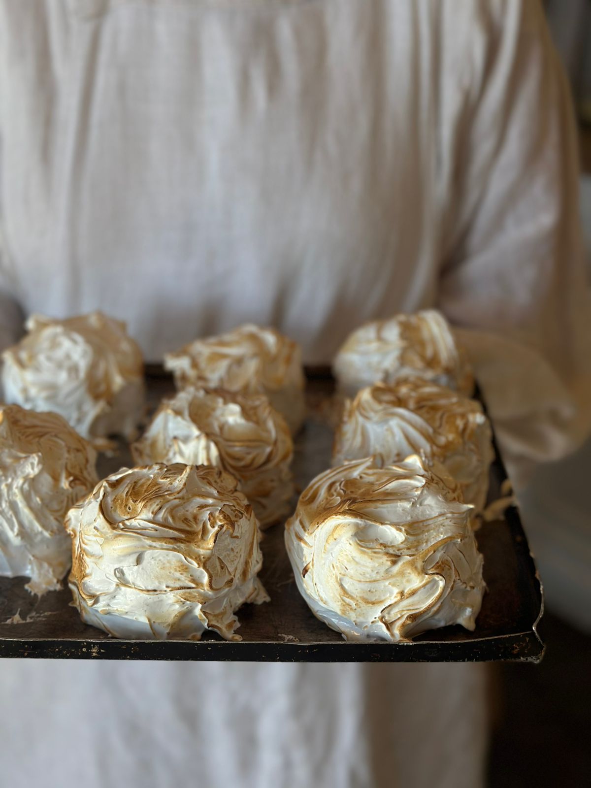 6 x Meringue Encased Lemon Cakes