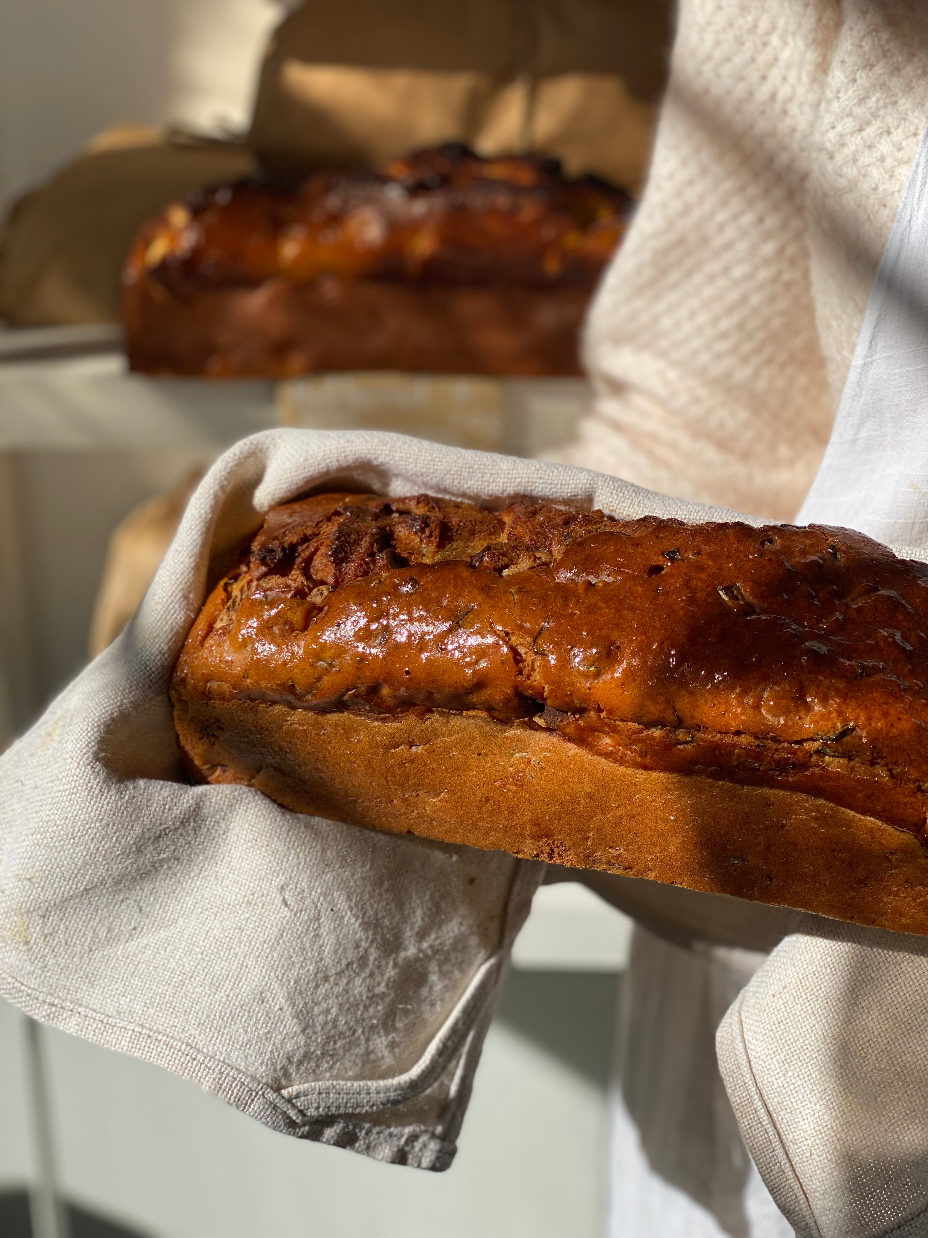 Nutty Spinach+Feta Bread
