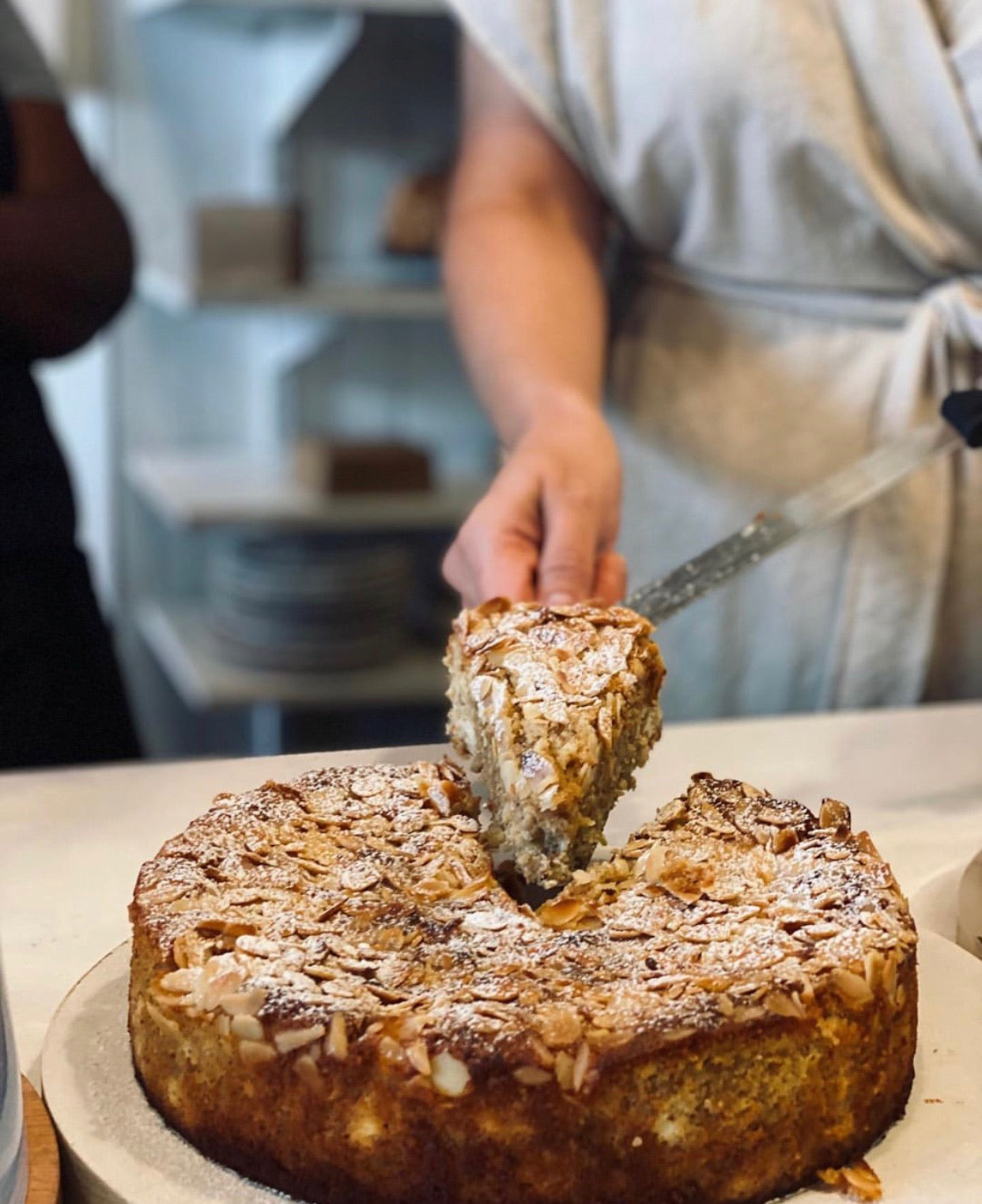 Flourless Lemon, Almond + Ricotta Cake