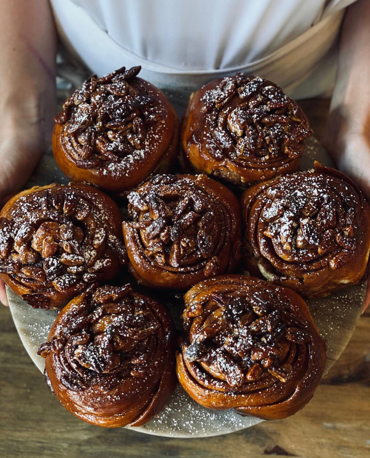 6 x Pecan Cinnamon Rolls